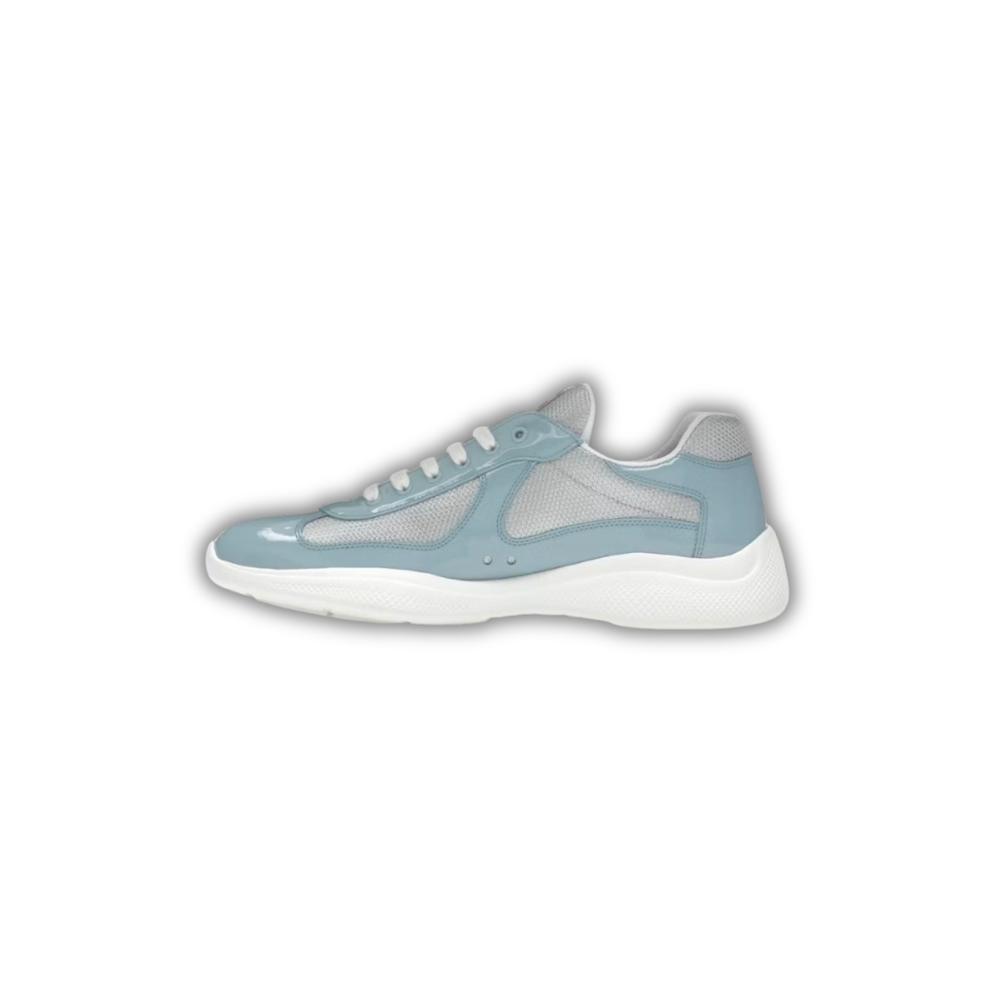 Prada Cup - Light Blue Mesh & Patent