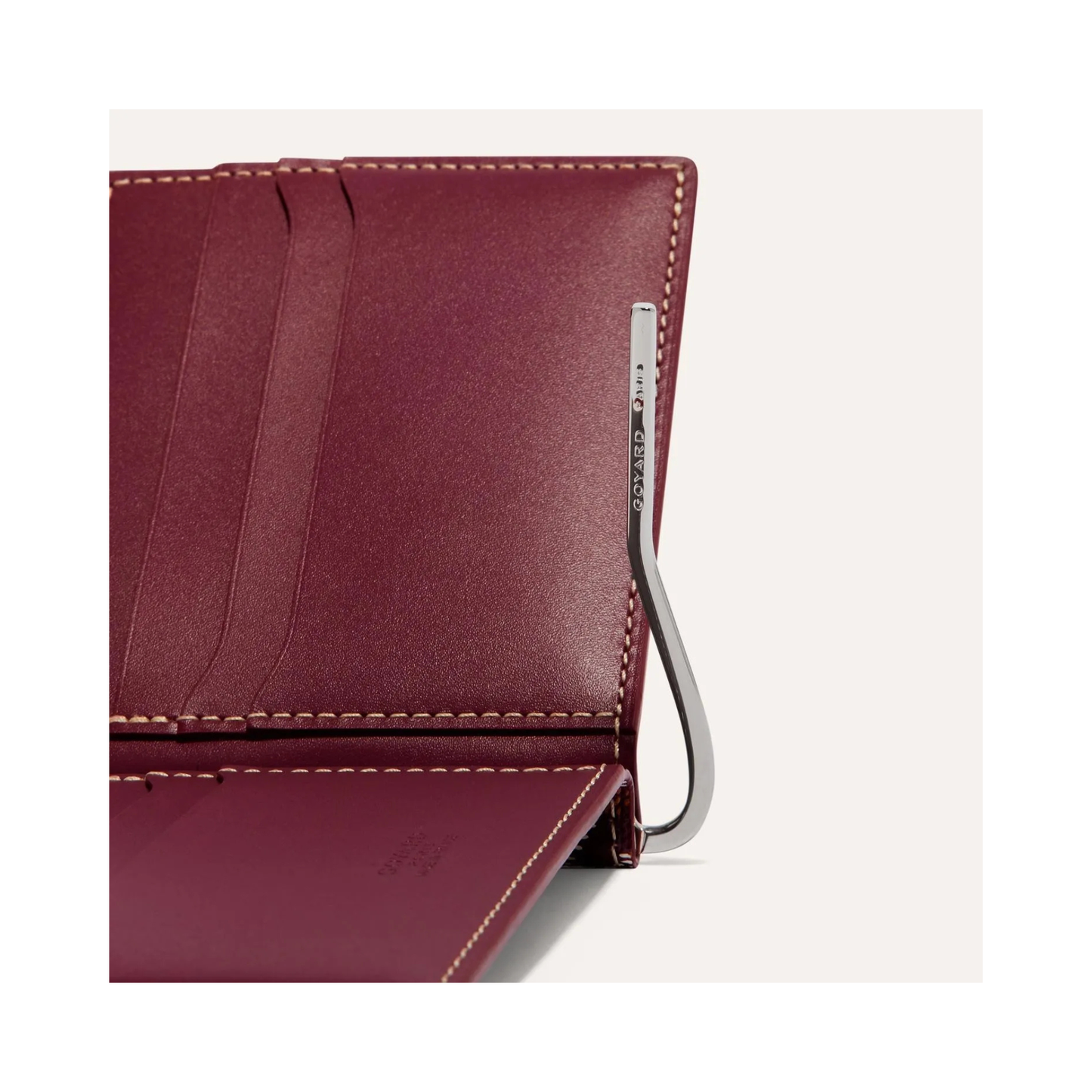 Goyard Saint-Florentin Money Clip Wallet Burgundy