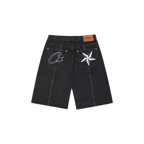 Corteiz Denim Jorts - Black Wash