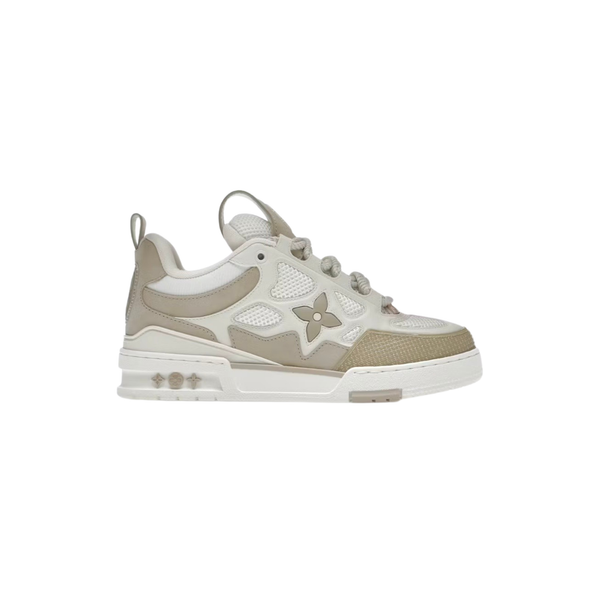 Louis Vuitton Skate Trainer Beige & White