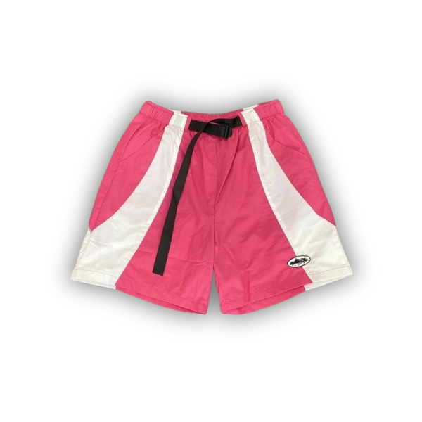Corteiz Two-Tone Utility Shorts - Pink/White