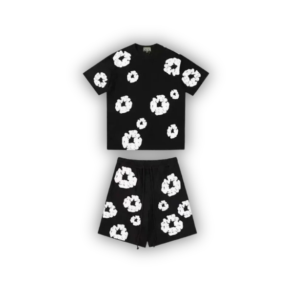 Denim Tears Cotton Wreath Set - Black/White