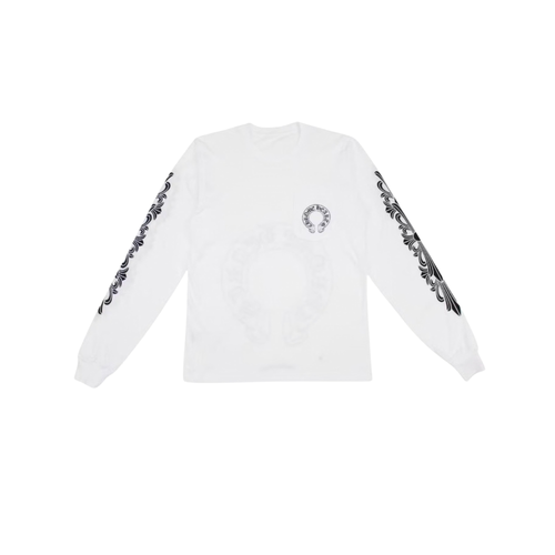 Chrome Hearts Floral Long Sleeve - White