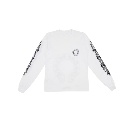 Chrome Hearts Floral Long Sleeve - White