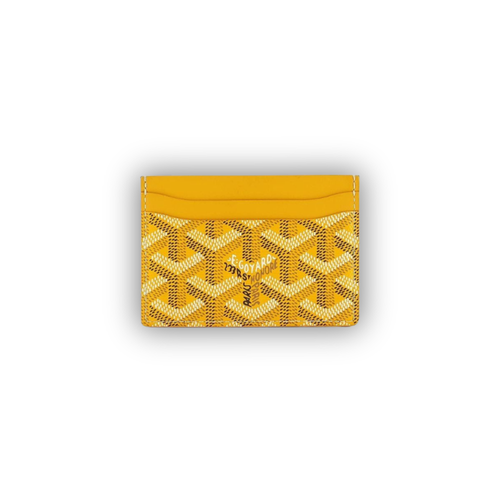 Goyard Saint Sulpice Card Holder mustard yellow